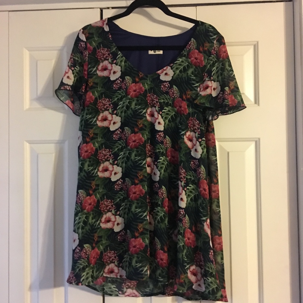 Mumu Mini Floral Dress